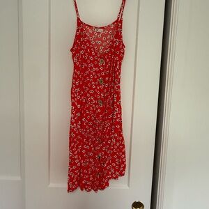Billabong Red Floral Mini Dress